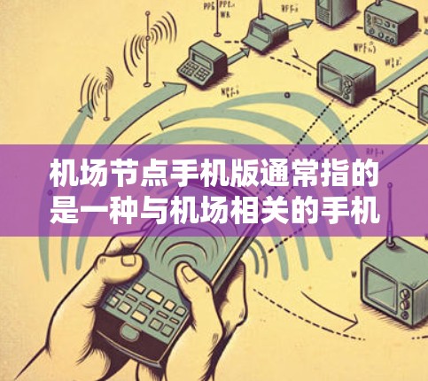 机场节点手机版通常指的是一种与机场相关的手机应用，旨在为旅客提供机场服务和便利。这类应用可能包括航班查询、行李管理、机场服务、导航和其他机场相关的功能。以下是一些可能的机场节点手机版应用类型和特点