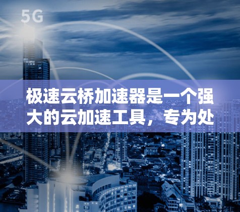 极速云桥加速器是一个强大的云加速工具，专为处理大型数据和复杂任务而设计。它支持多种任务，包括数据清洗、预处理和可视化，且集成先进的算法和优化技术。其主要特点包括