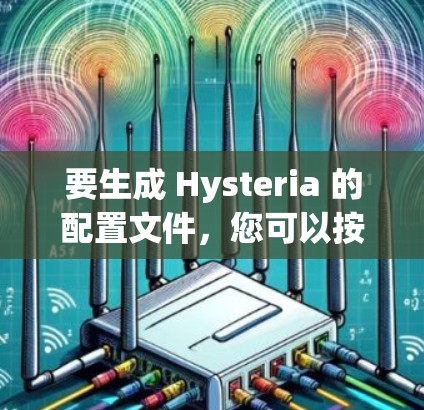 要生成 Hysteria 的配置文件,您可以按照以下步骤操作