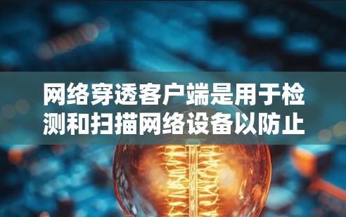 网络穿透客户端是用于检测和扫描网络设备以防止恶意软件和攻击的工具。以下是详细的步骤和信息 网络穿透客户端是用于检测和扫描网络设备以防止恶意软件和攻击的工具。以下是详细的步骤和信息