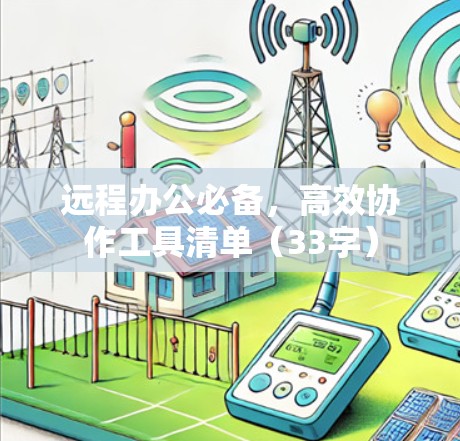 远程办公必备,高效协作工具清单(33字)