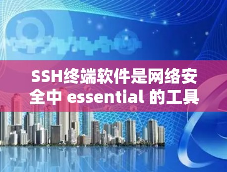 SSH终端软件是网络安全中 essential 的工具,支持远程登录、多用户登录、文件传输、断开连接等多种功能。以下是对SSH终端软件的详细总结