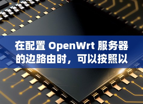 在配置 OpenWrt 服务器的边路由时,可以按照以下步骤进行操作 在配置 OpenWrt 服务器的边路由时,可以按照以下步骤进行操作