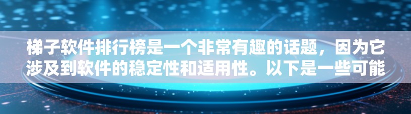 梯子软件排行榜是一个非常有趣的话题,因为它涉及到软件的稳定性和适用性。以下是一些可能的梯子软件排行榜,根据不同的标准和用户需求来推荐