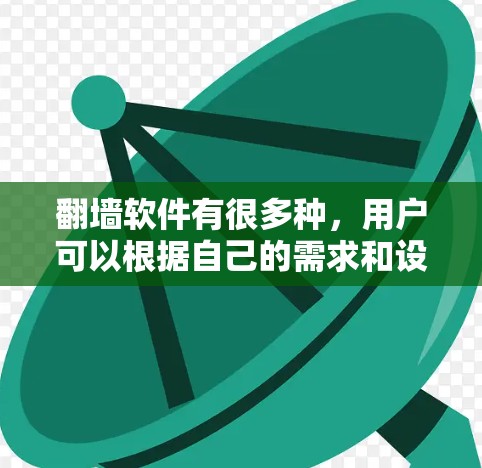 翻墙软件有很多种,用户可以根据自己的需求和设备类型选择合适的工具。以下是一些常见的翻墙软件及其特点 翻墙软件有很多种,用户可以根据自己的需求和设备类型选择合适的工具。以下是一些常见的翻墙软件及其特点