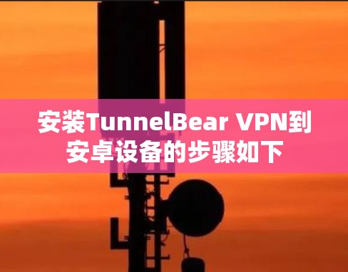 安装TunnelBear VPN到安卓设备的步骤如下 安装TunnelBear VPN到安卓设备的步骤如下