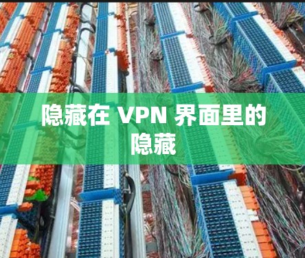 隐藏在 VPN 界面里的隐藏 隐藏在 VPN 界面里的隐藏
