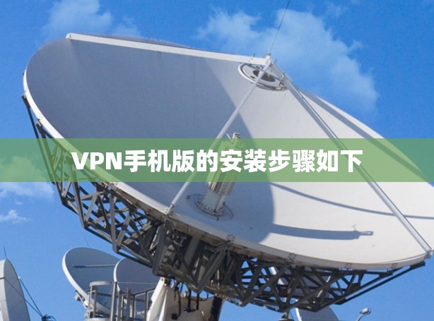 VPN手机版的安装步骤如下